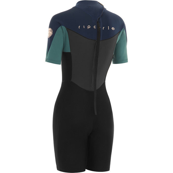 2024 Rip Curl Womens Omega 1.5mm Shorty Wetsuit WSP9QW - Green